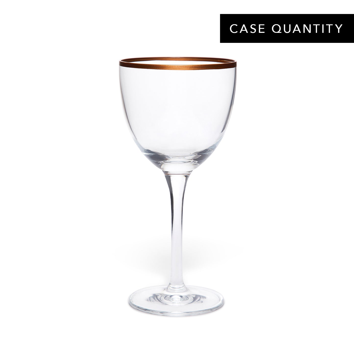 NICK AND NORA GLASS – COPPER TRIM / 5oz (150ml) / CASE OF 24