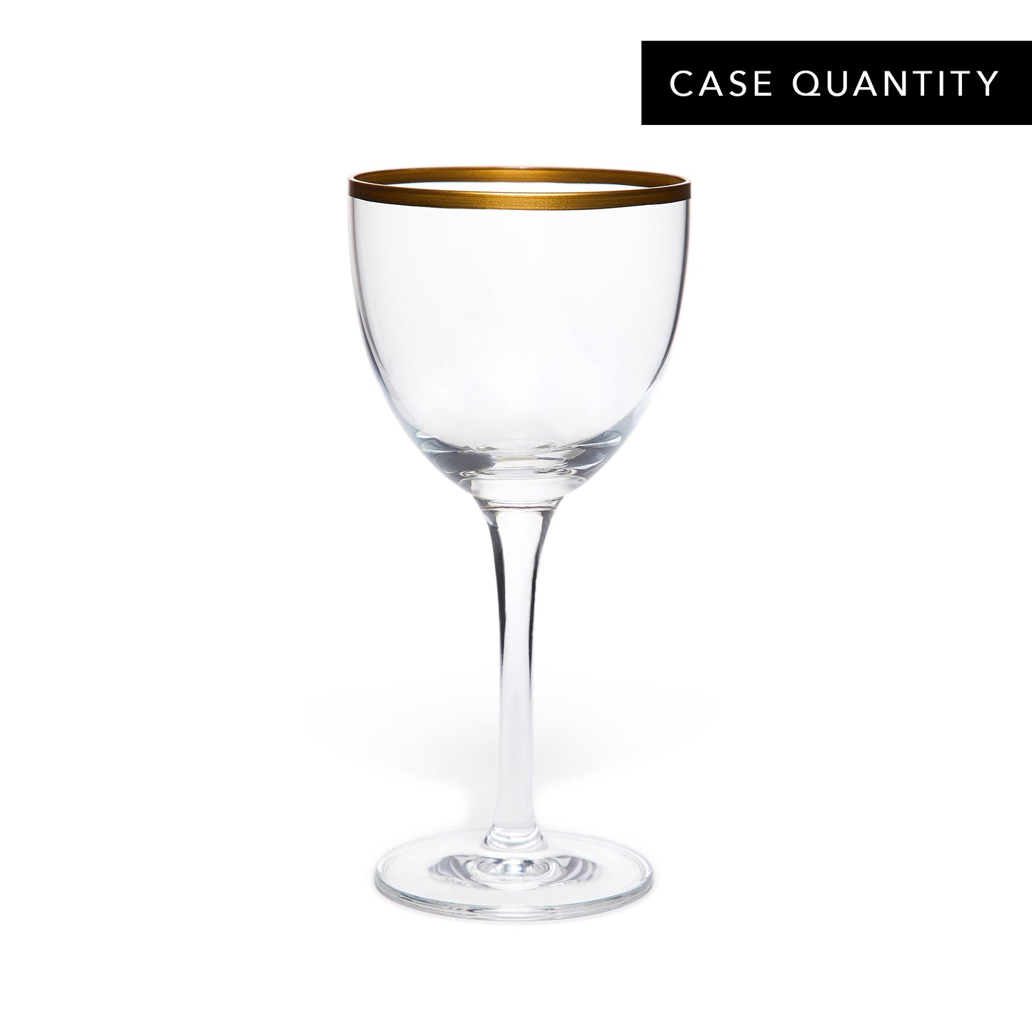 NICK AND NORA GLASS – GOLD TRIM / 5oz (150ml) / CASE OF 24