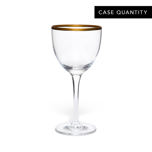 NICK AND NORA GLASS – GOLD TRIM / 5oz (150ml) / CASE OF 24