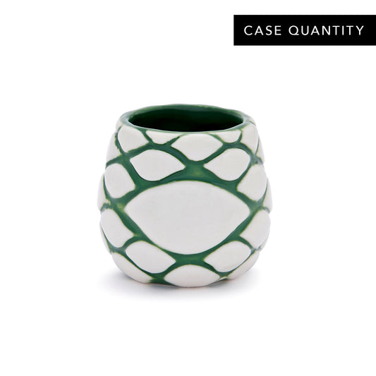 AGAVE SHOT GLASS - GLAZED CERAMIC / 1.5oz (44ml) / CASE OF 24