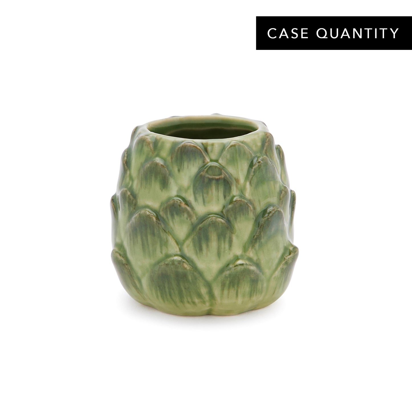 ARTICHOKE SHOT GLASS - GLAZED CERAMIC 1.5oz (44ml) / CASE OF 24