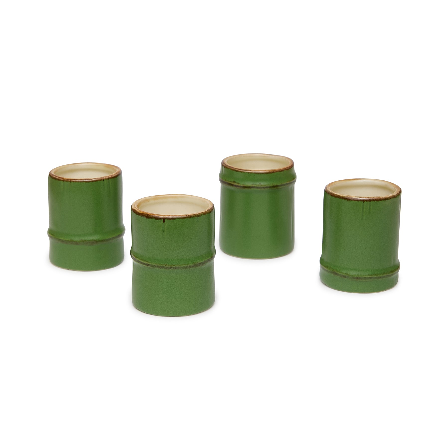BAMBOO SHOT GLASS – CERAMIC / 1.5oz (44ml) / SET OF 4