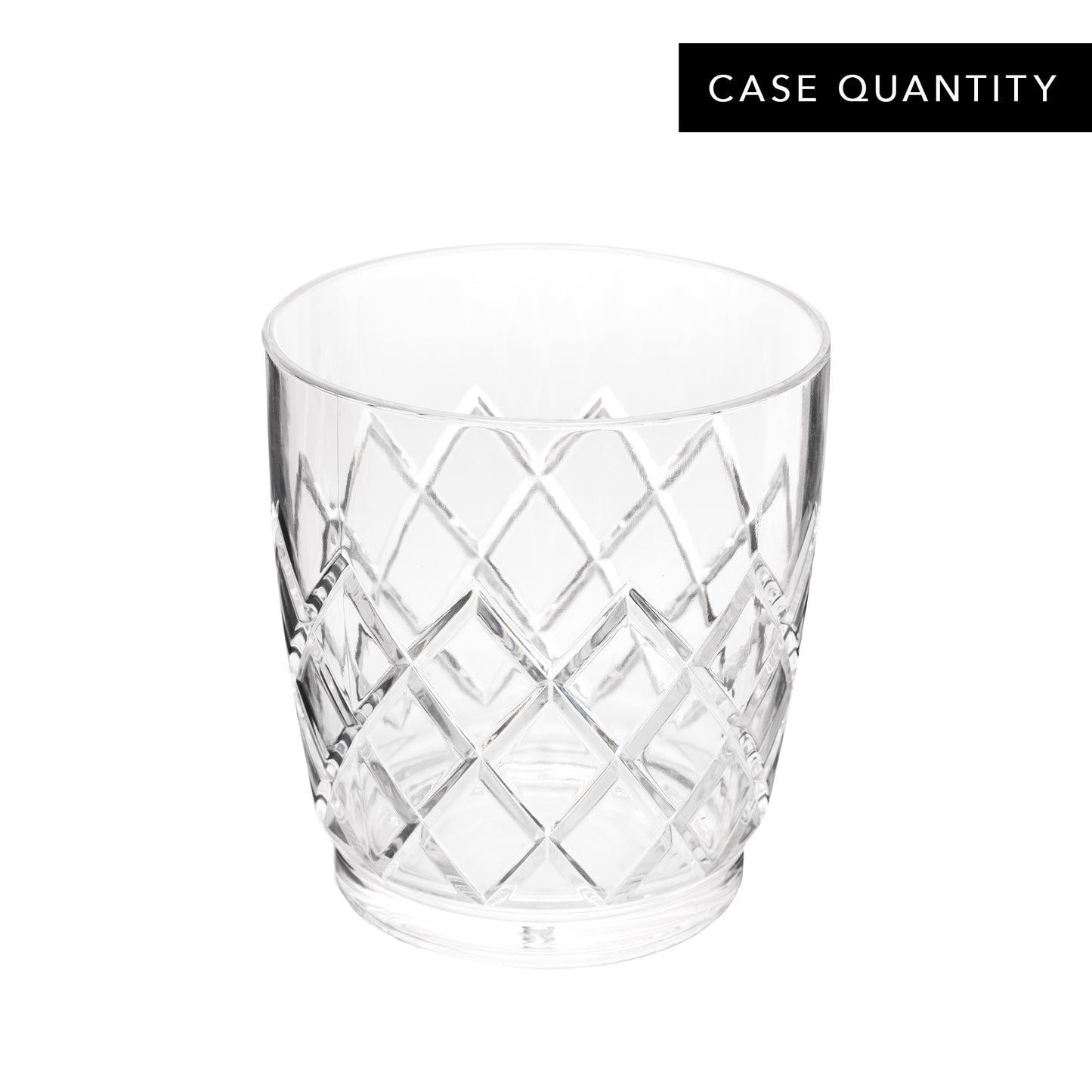 YARAI® ACRYLIC NESTING DOUBLE ROCKS GLASS – 10oz (295ml) / ACRYLIC / STACKABLE / CASE OF 24