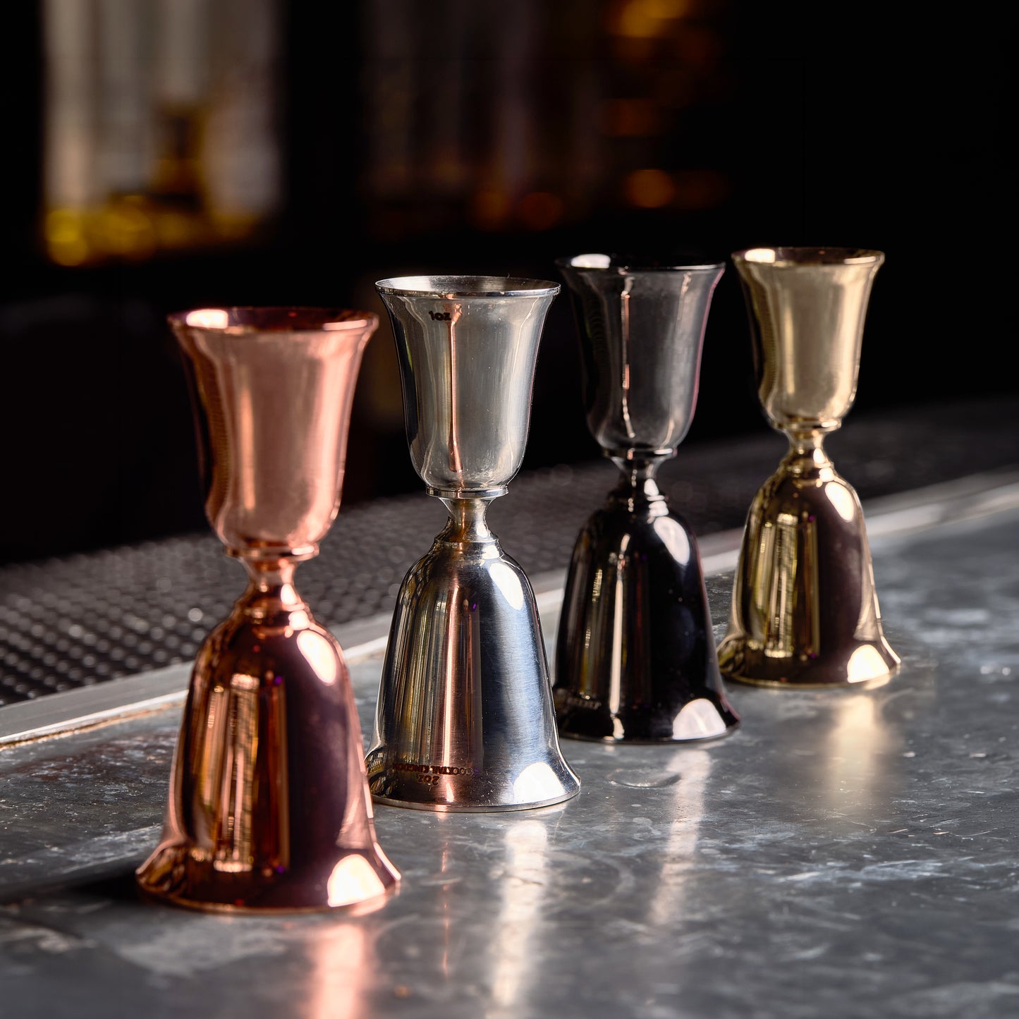 HOFFMAN® JIGGER – GOLD PLATED – 1oz / 2oz