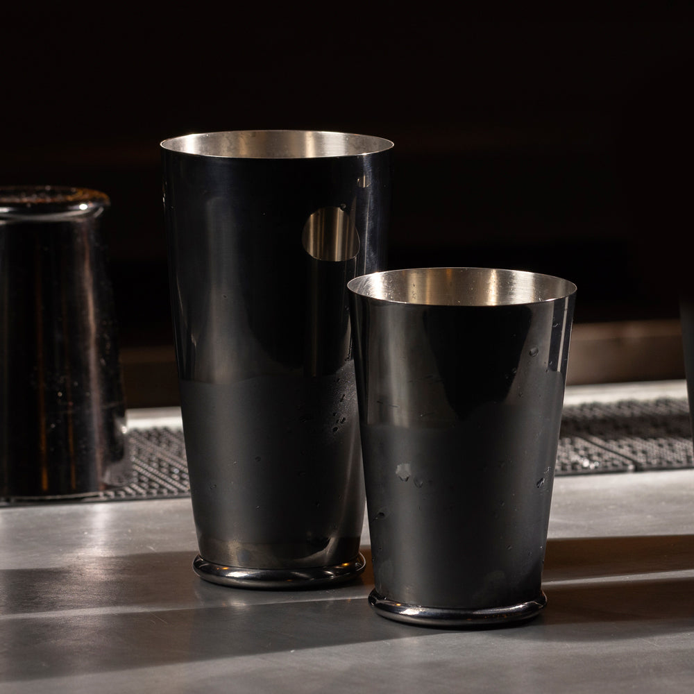 SET OF LEOPOLD® WEIGHTED SHAKING TINS / GUNMETAL BLACK