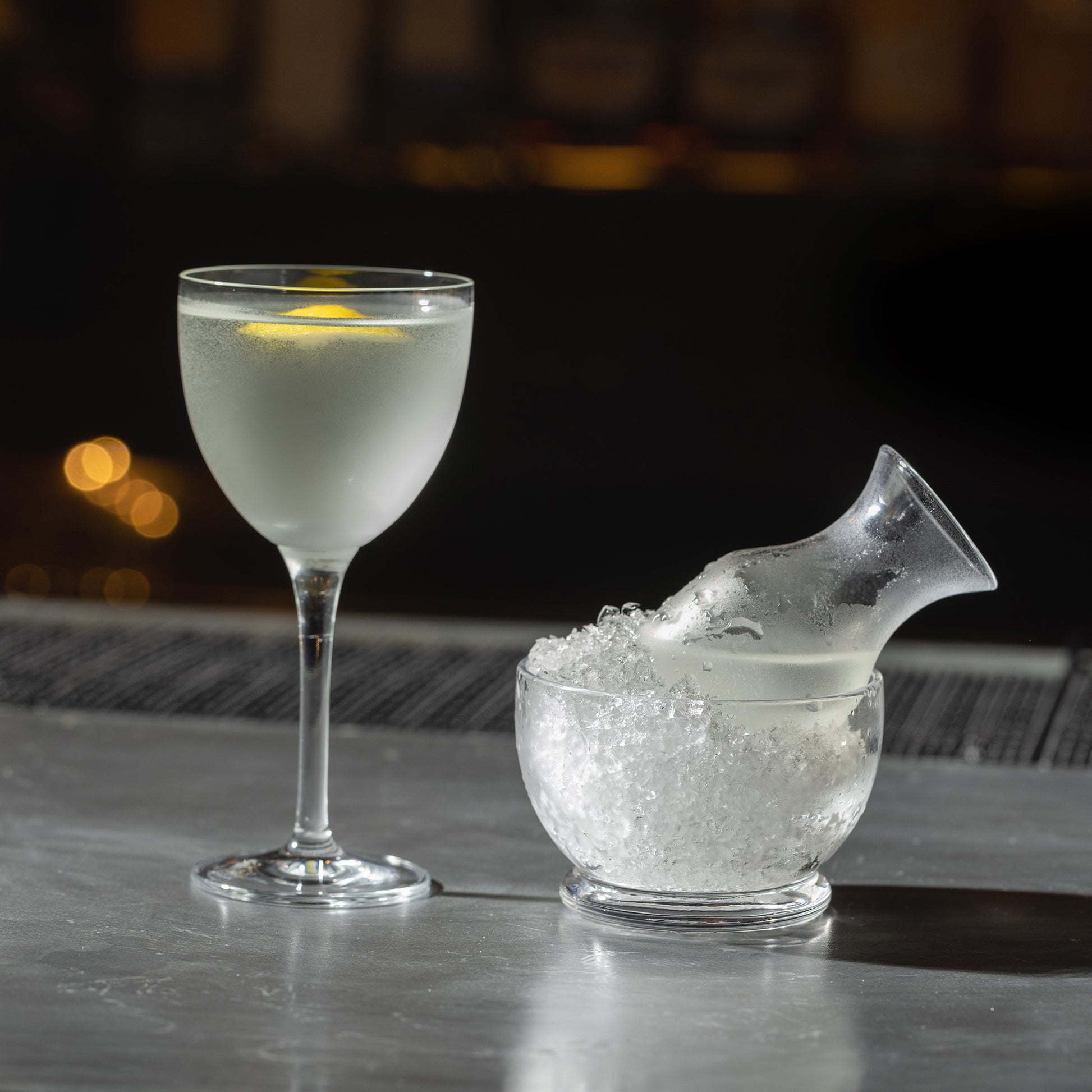 SAUNDERS DIVIDEND CARAFE - HAND-BLOWN GLASS, 4oz (118ml)