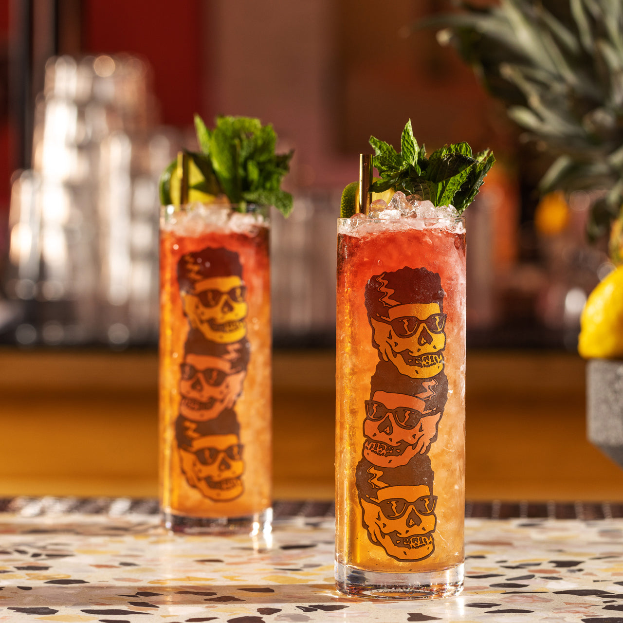 MUSTIPHER ZOMBIE GLASS - 15oz (450ml) / CASE OF 24