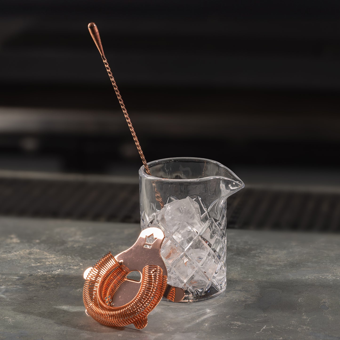 BUSWELL® BOBTAIL COCKTAIL STRAINER – COPPER-PLATED