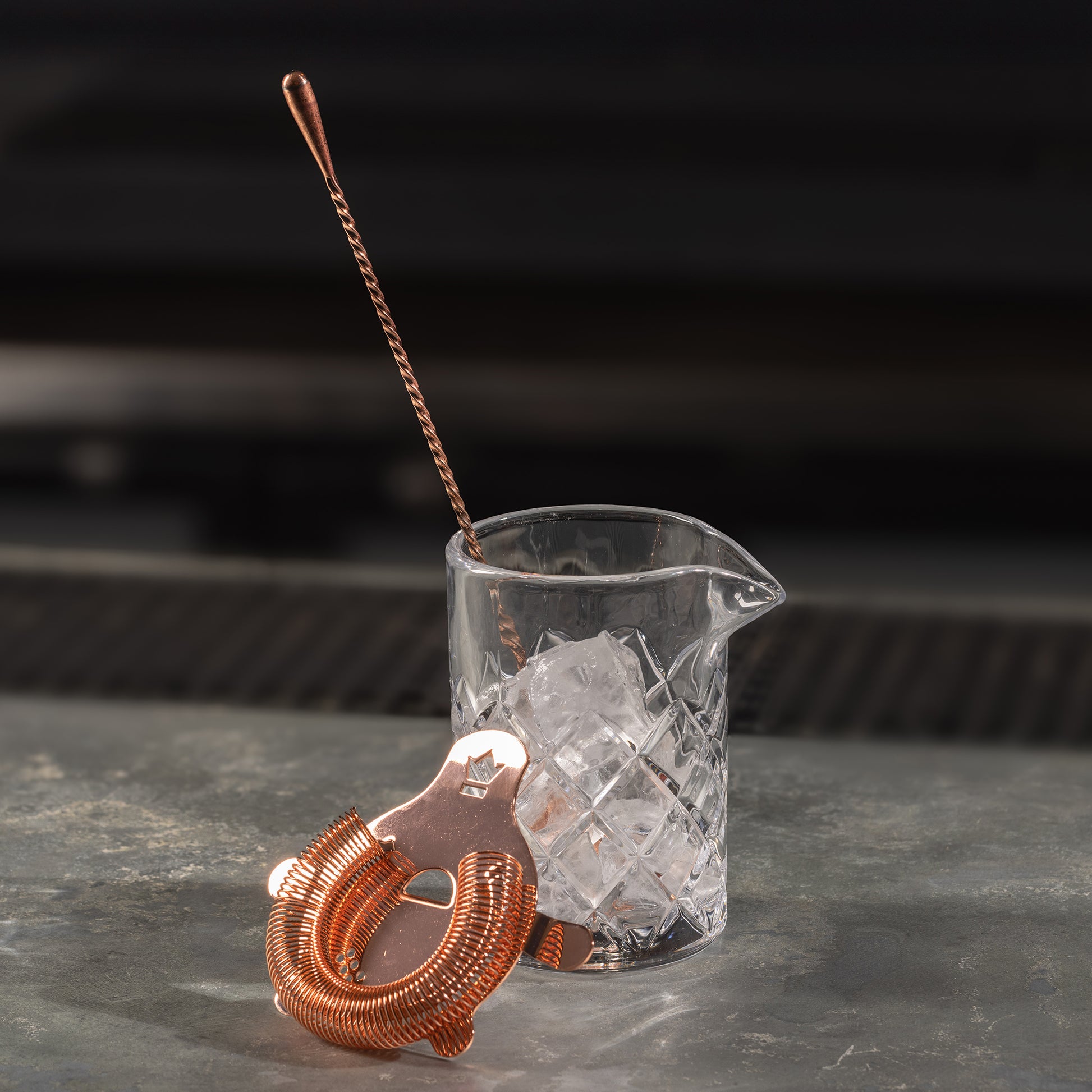 BUSWELL® BOBTAIL COCKTAIL STRAINER – COPPER-PLATED