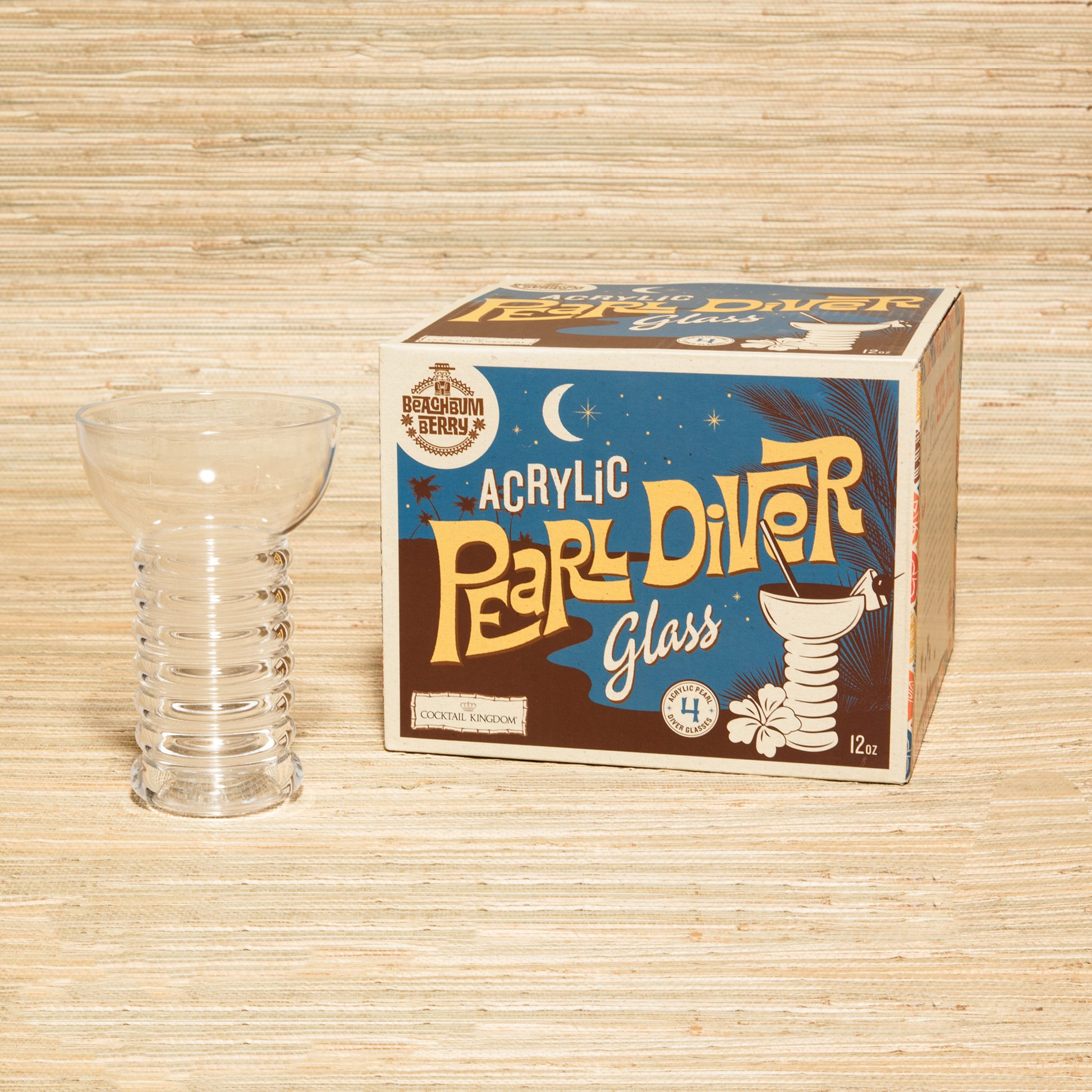 ACRYLIC PEARL DIVER GLASS – 12oz (360ml) / CASE OF 32