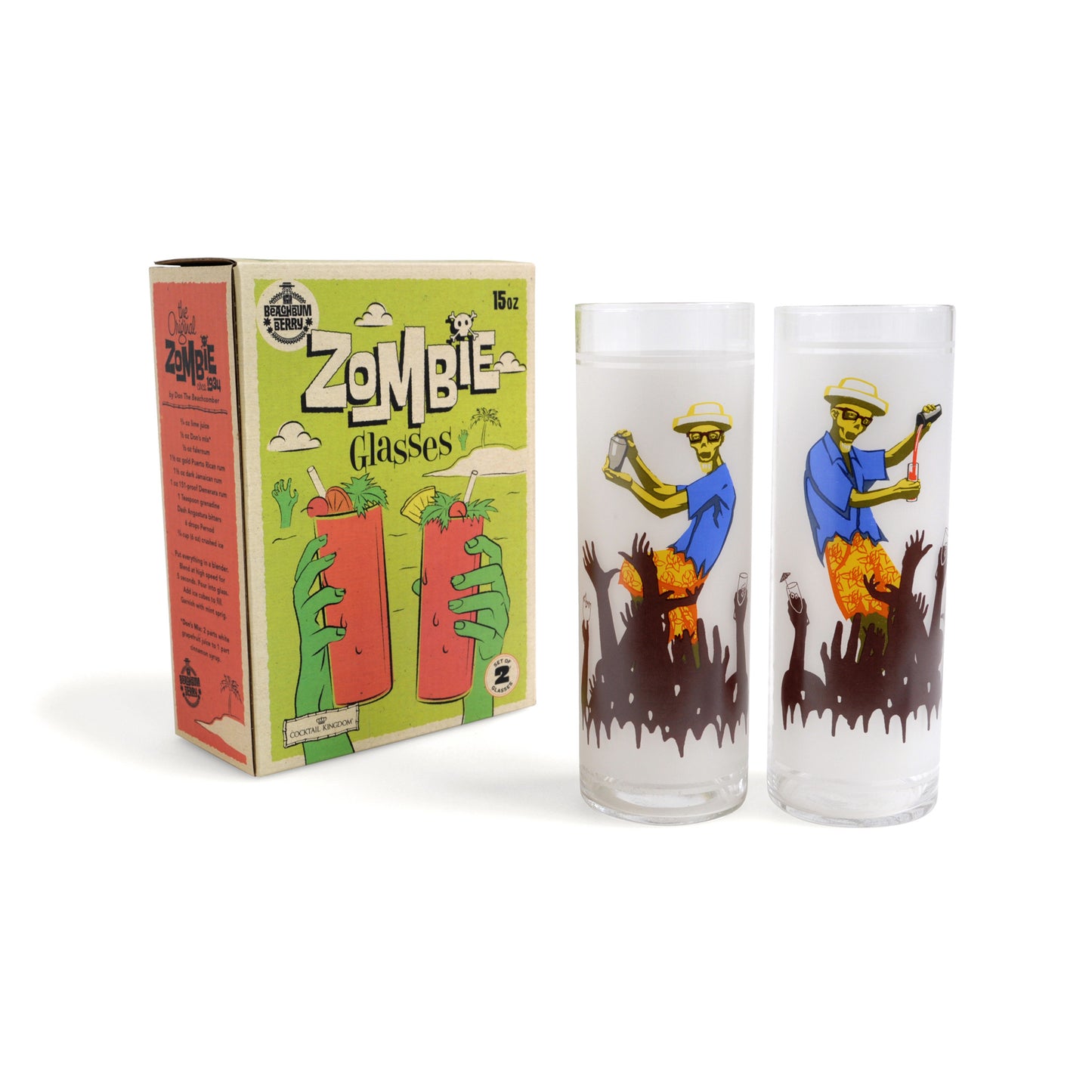 BEACHBUM BERRY - ZOMBIE GLASSES – 15oz (450ml) / SET OF 2