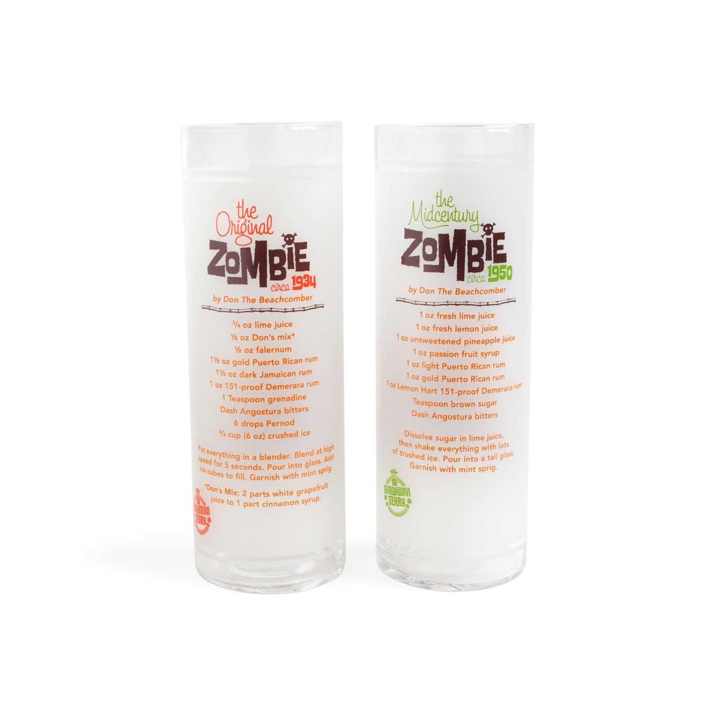 BEACHBUM BERRY - ZOMBIE GLASSES – 15oz (450ml) / SET OF 2
