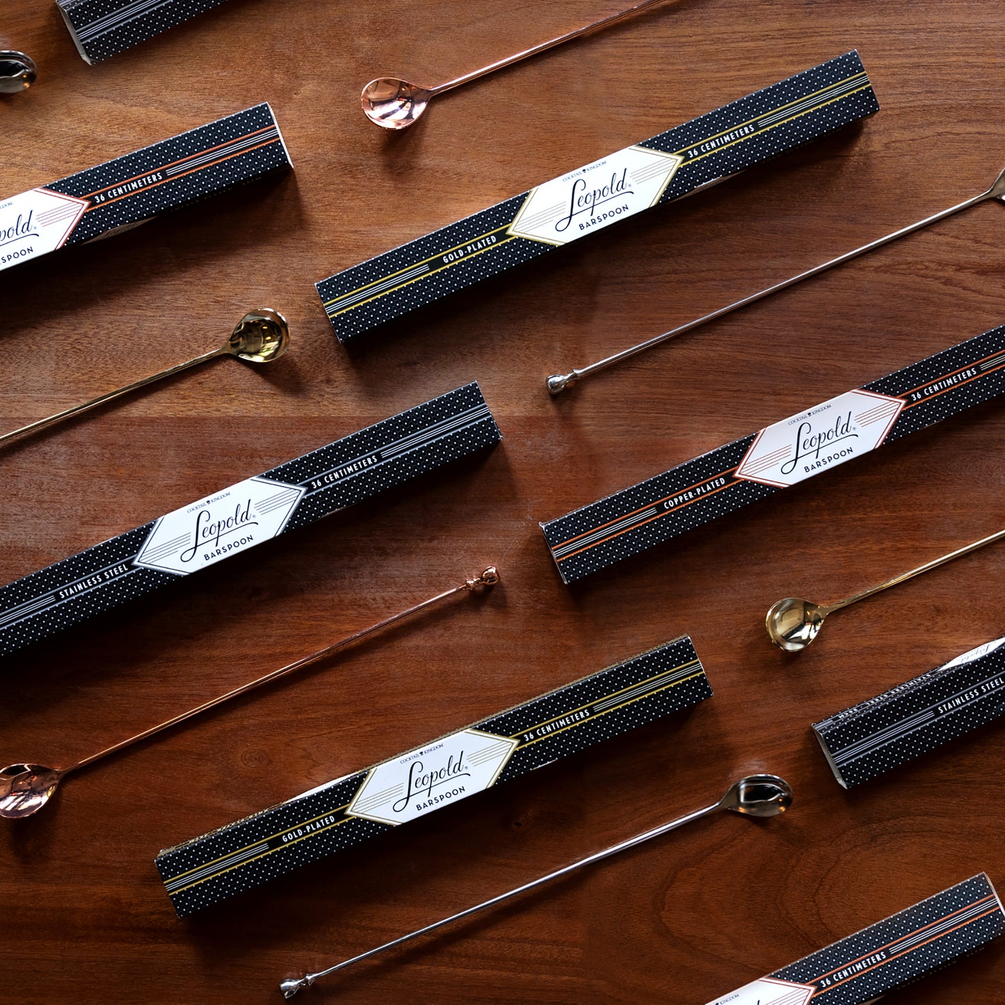 LEOPOLD® BARSPOON / GOLD-PLATED / 36cm