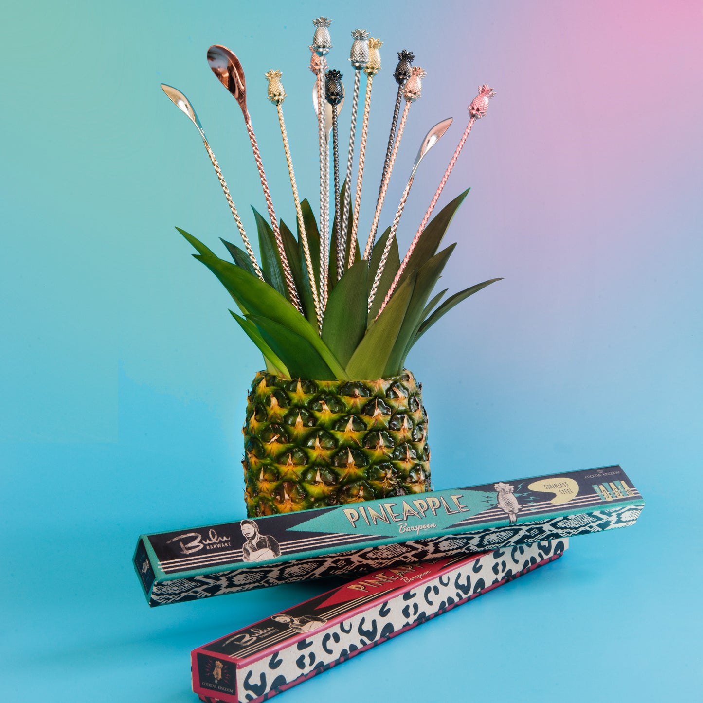 BULU™ PINEAPPLE BARSPOON / COPPER-PLATED / 33.5cm