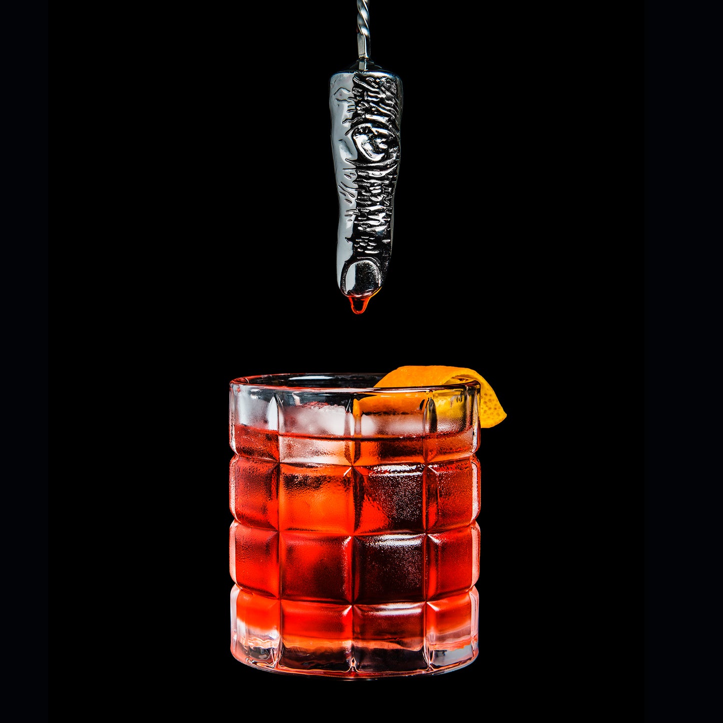 GAZ REGAN NEGRONI FINGER STIRRER / STAINLESS STEEL / 35cm