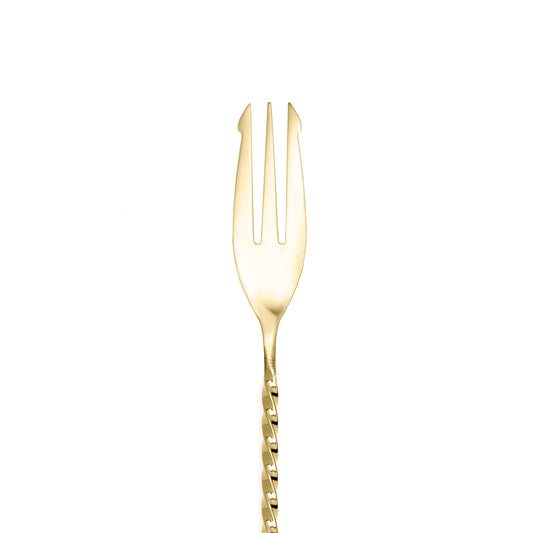TRIDENT BARSPOON / GOLD-PLATED / 40cm
