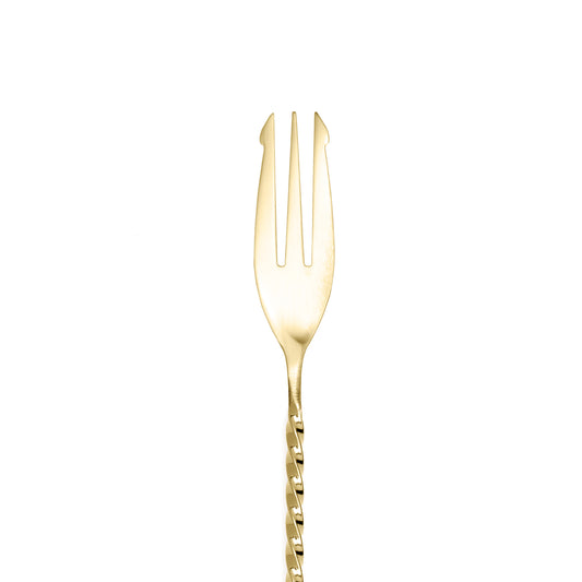 TRIDENT BARSPOON / GOLD-PLATED / 50cm