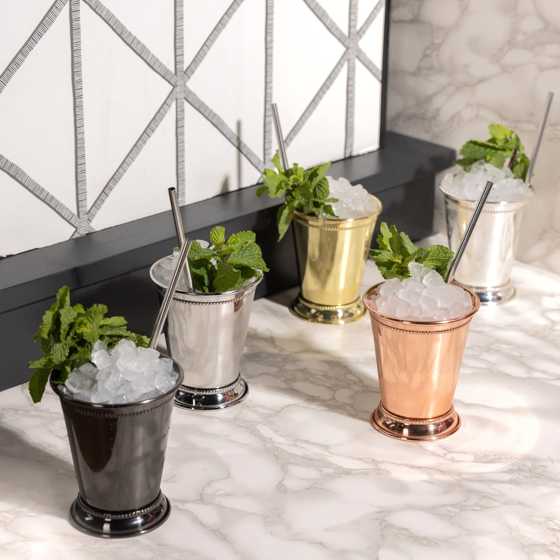 JULEP CUP – GUNMETAL BLACK-PLATED STAINLESS STEEL / 12oz (360ml)