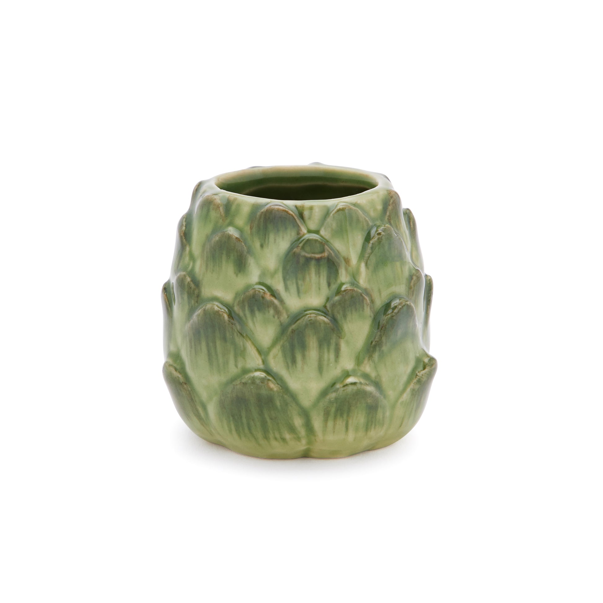 ARTICHOKE SHOT GLASS - GLAZED CERAMIC / 1.5oz (44ml) / 6 PACK