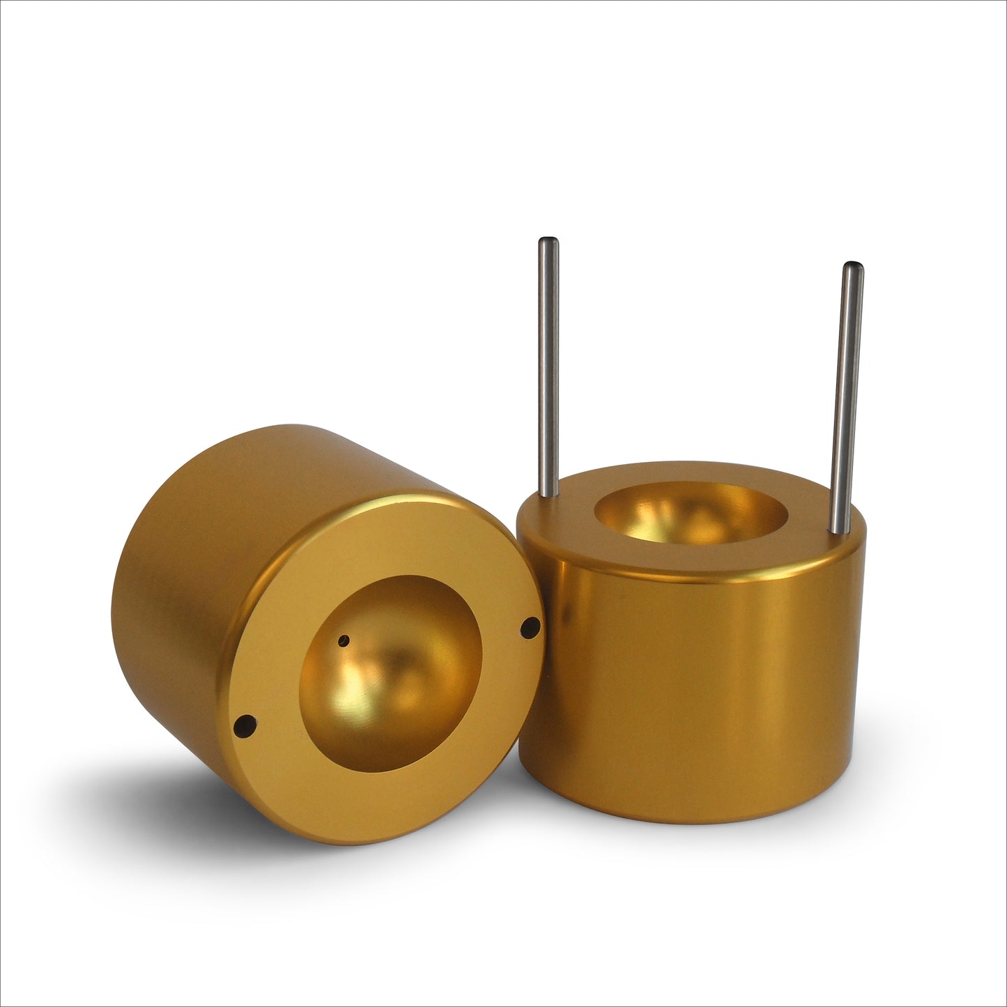 55mm ICE BALL MAKER – AEROSPACE GRADE ALUMINUM / GOLD FINISH