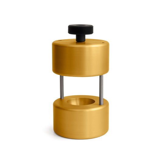 70mm ICE BALL MAKER – AEROSPACE GRADE ALUMINUM / GOLD FINISH