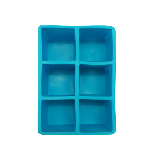 2in SQUARE ICE CUBE TRAY – FOOD GRADE RUBBER / BLUE