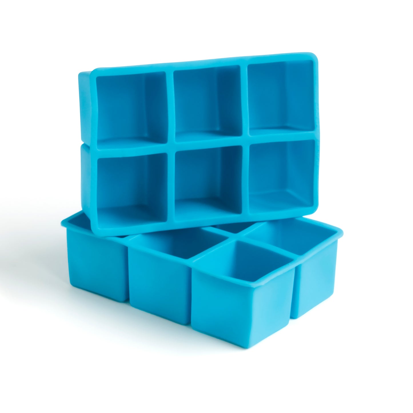 2in SQUARE ICE CUBE TRAY – FOOD GRADE RUBBER / BLUE