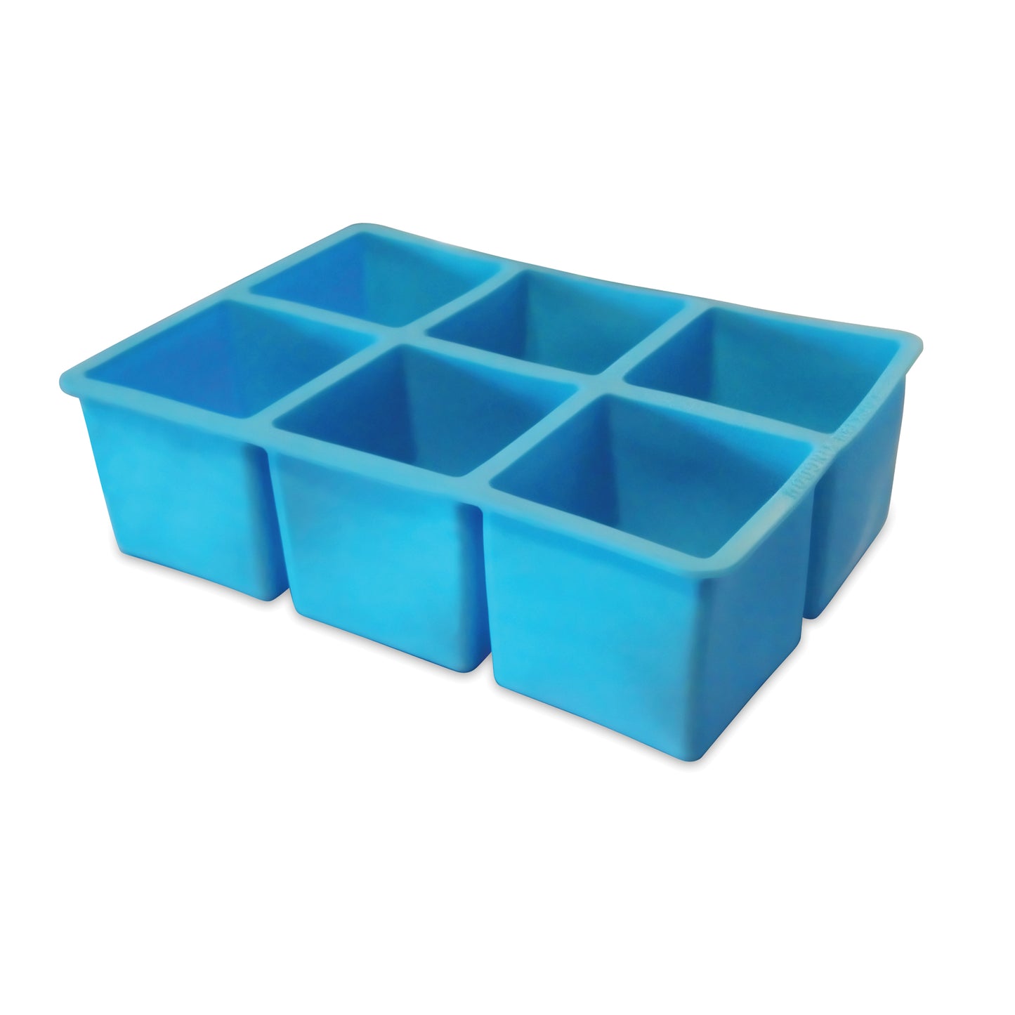 2in SQUARE ICE CUBE TRAY – FOOD GRADE RUBBER / BLUE