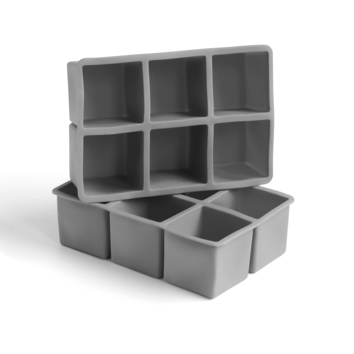 2in SQUARE ICE CUBE TRAY – FOOD GRADE RUBBER / GRAY