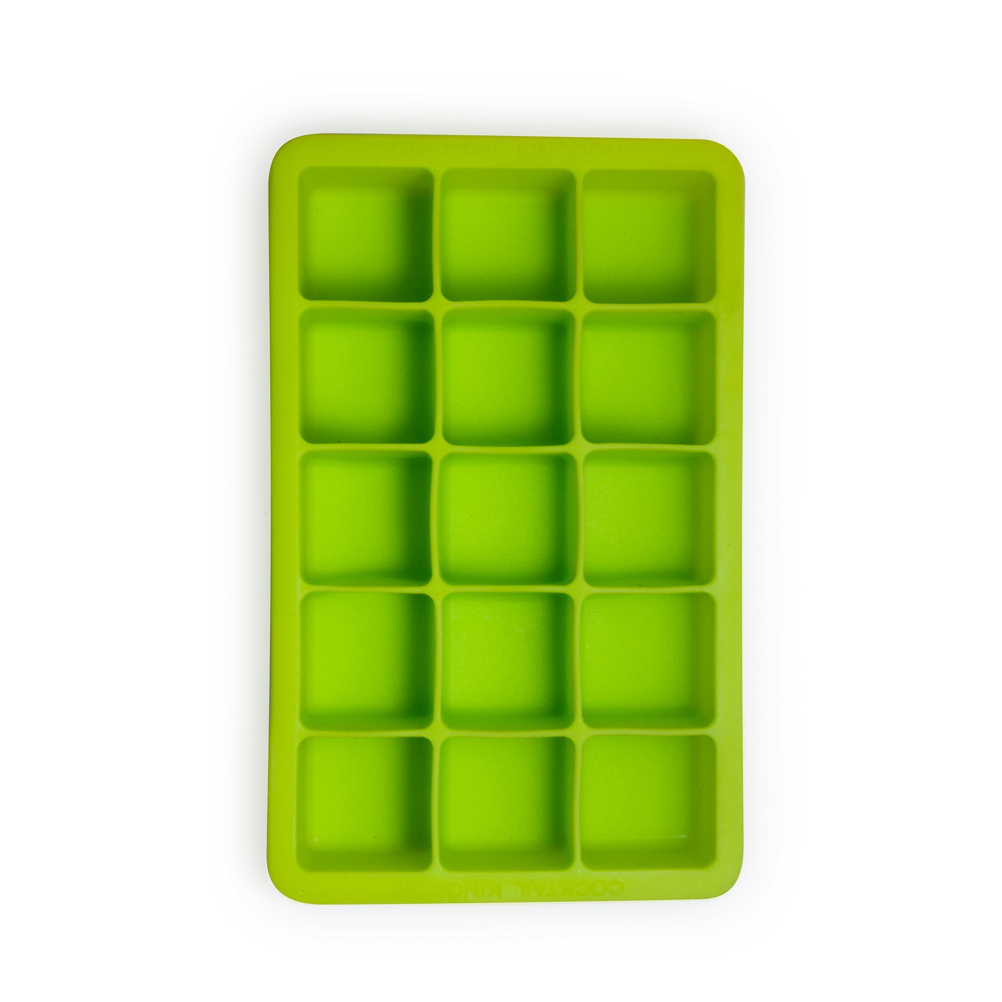 2 Ice Cube Tray Large Mold 15 Big 1.25x1.25 Inch Square Candy