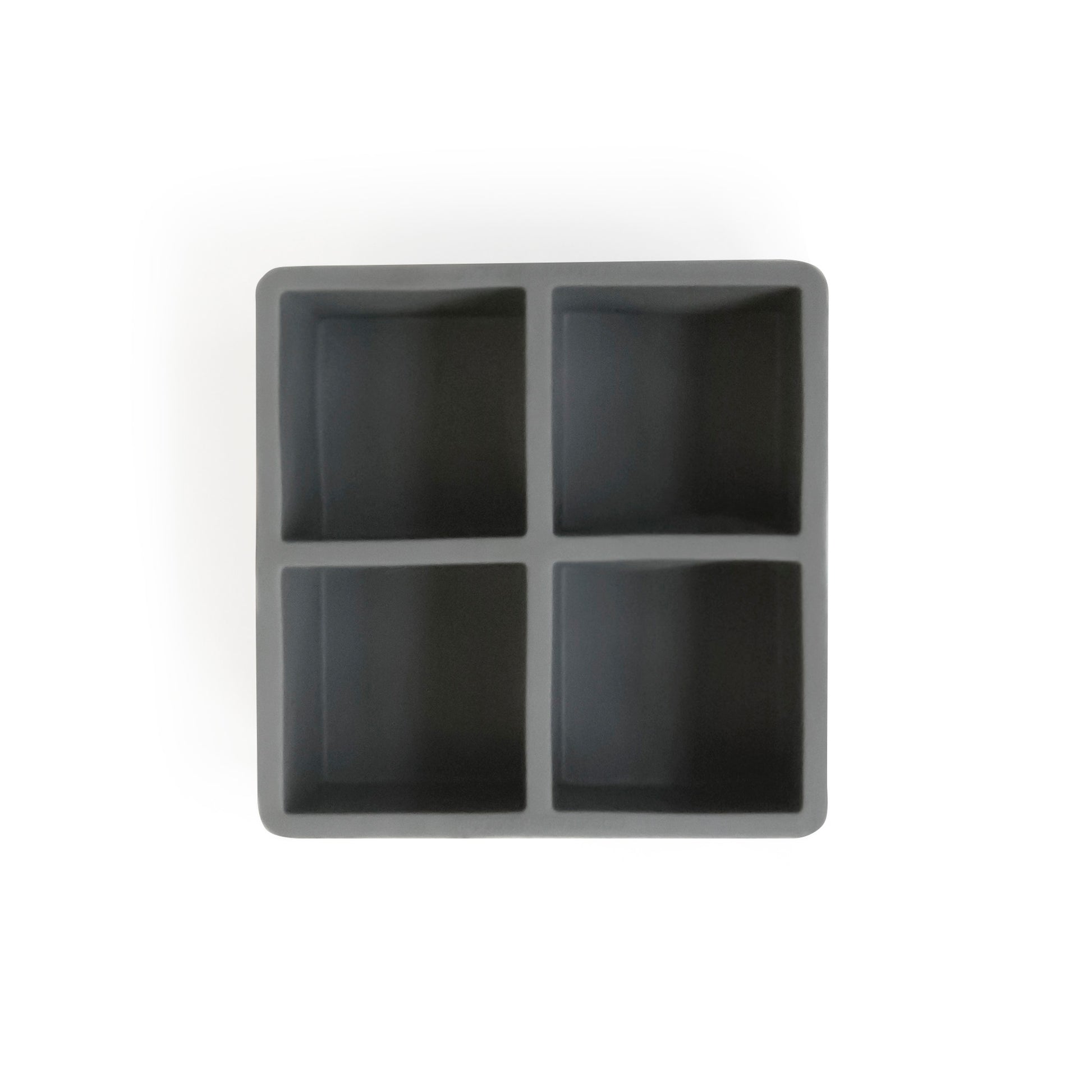 2.5in SQUARE ICE CUBE TRAY – FOOD GRADE RUBBER / GREY