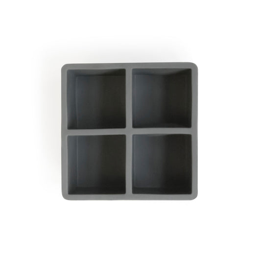 2.5in SQUARE ICE CUBE TRAY – FOOD GRADE RUBBER / GREY