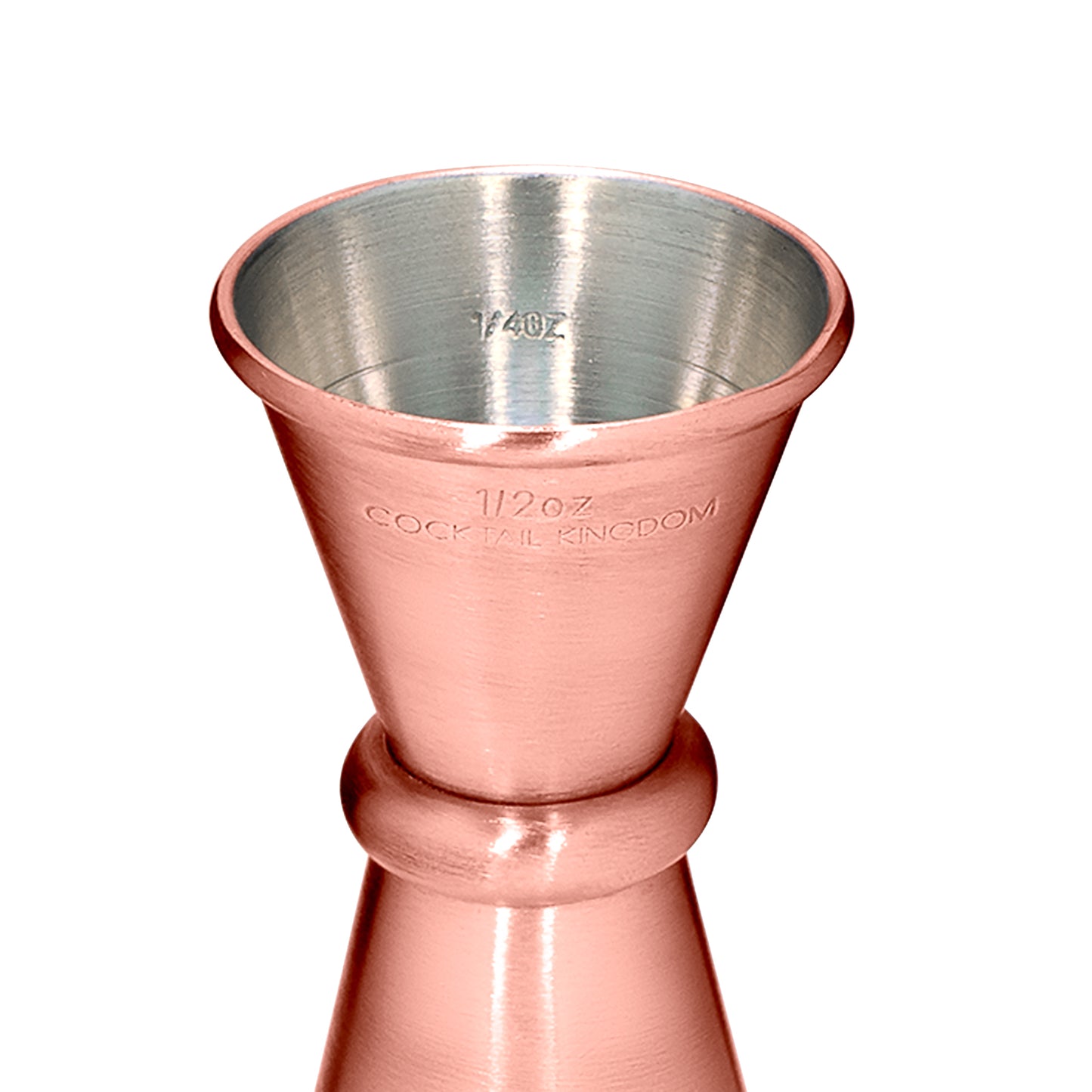 JAPANESE STYLE JIGGER / COPPER-PLATED – ½oz / ¾oz