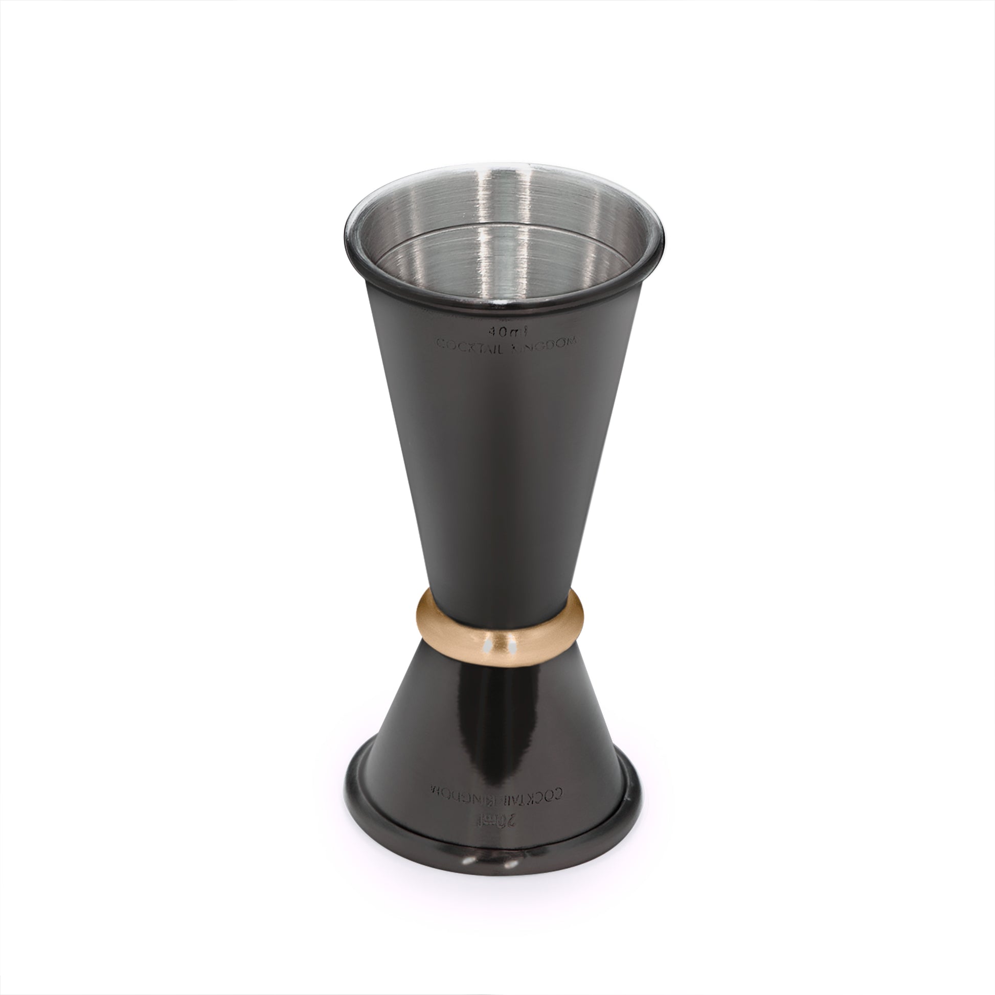 JAPANESE STYLE JIGGER / GUNMETAL BLACK / GOLD-PLATED RING – 20ml / 40ml