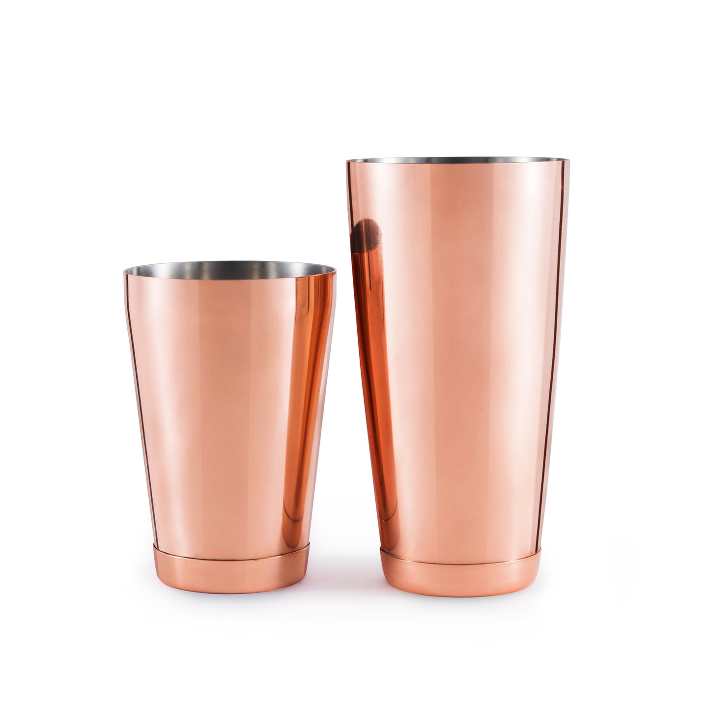 SET OF KORIKO® WEIGHTED SHAKING TINS / COPPER-PLATED