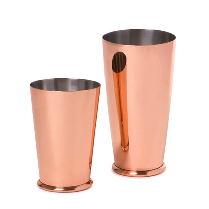 SET OF LEOPOLD® WEIGHTED SHAKING TINS / COPPER-PLATED