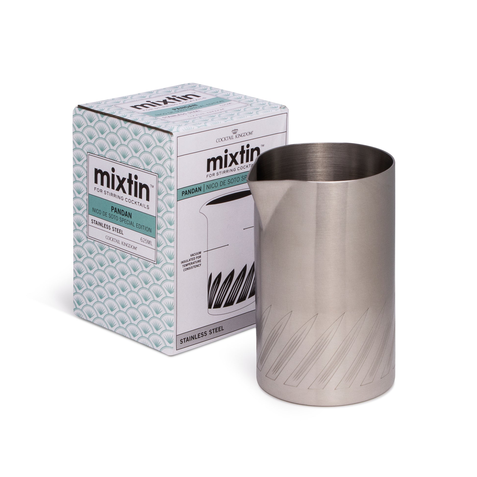 MIXTIN™ STIRRING TIN, PANDAN / STAINLESS STEEL – 625ML (21oz)
