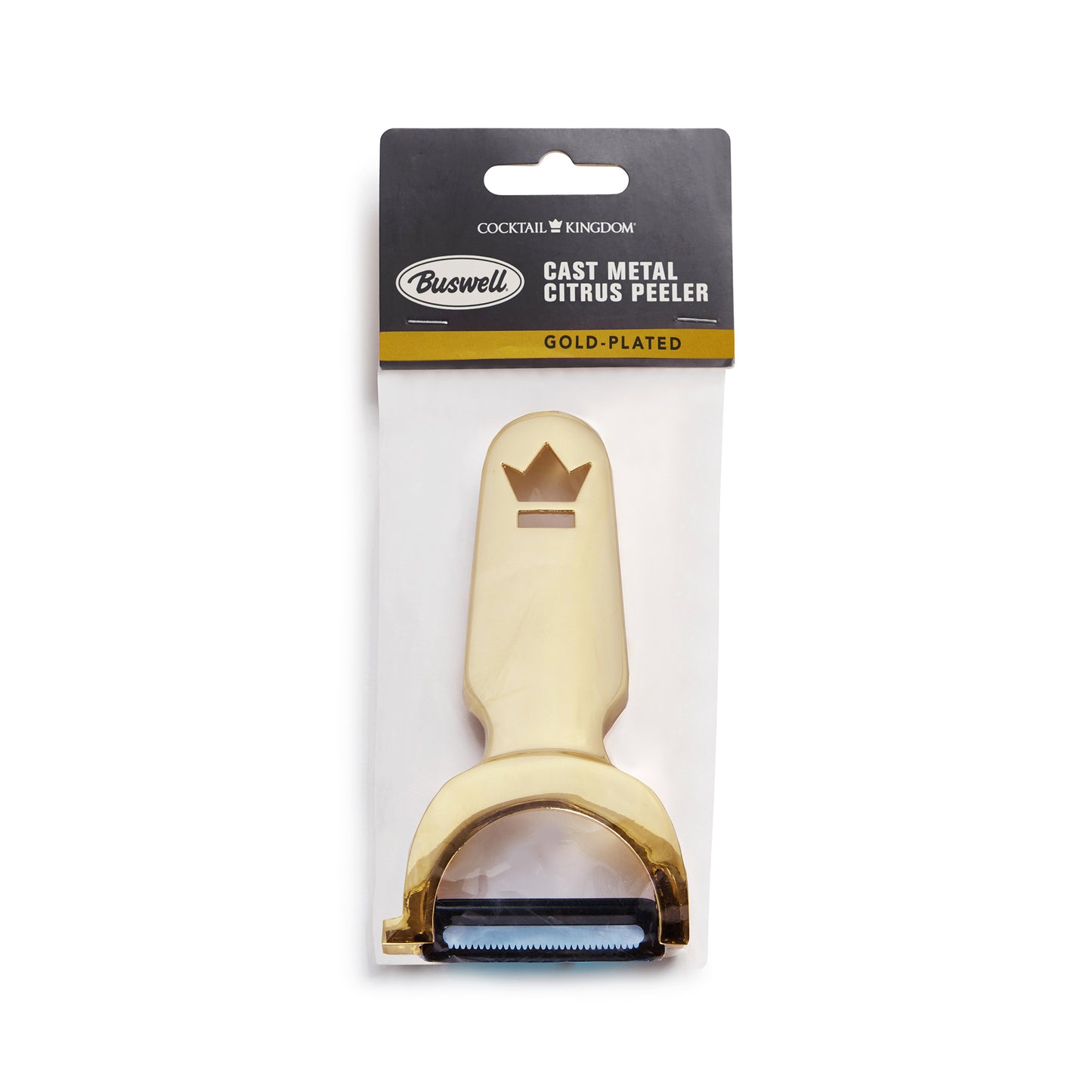 BUSWELL® CAST METAL PEELER - SERRATED / GOLD-PLATED