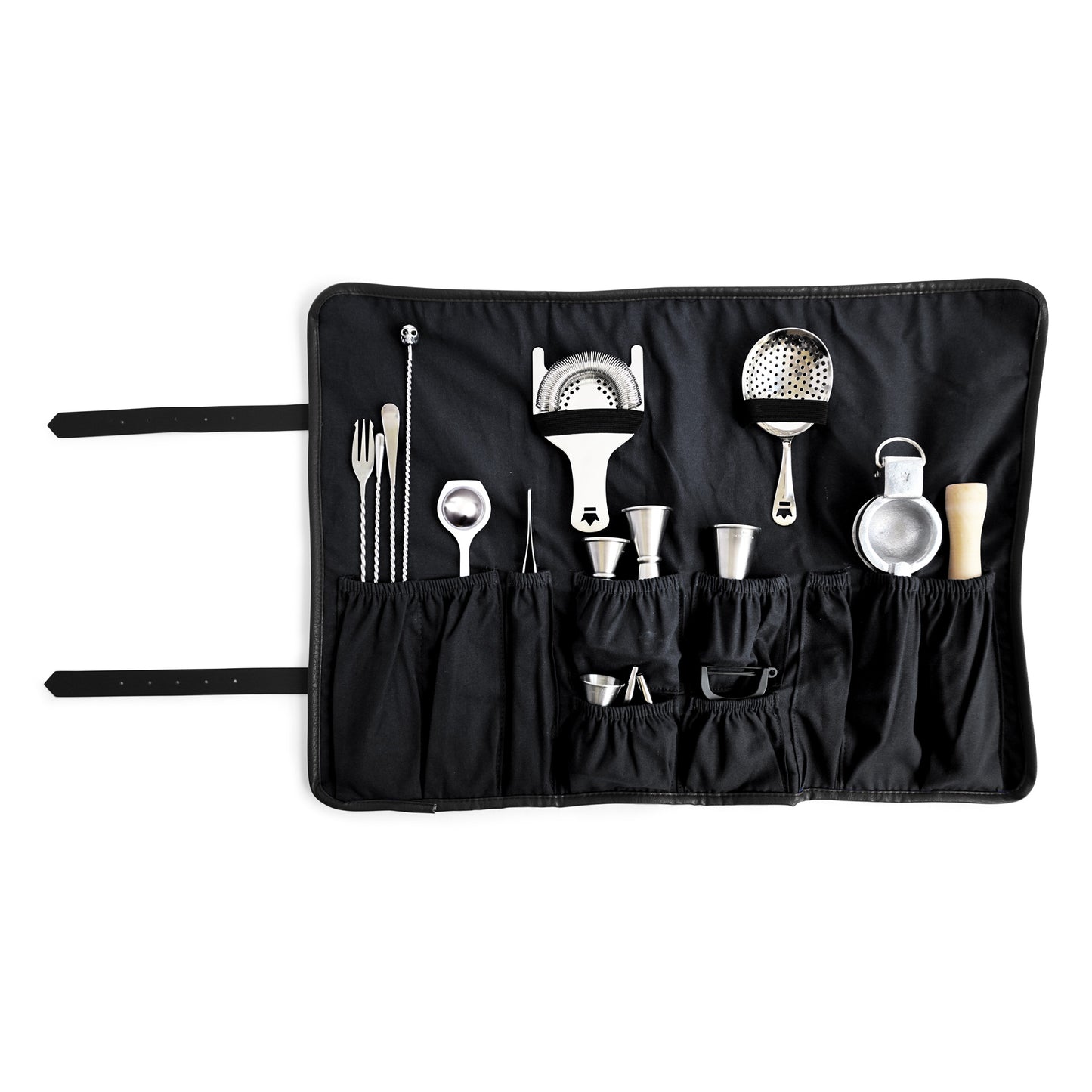 BARWARE ROLL-UP – BLACK CANVAS