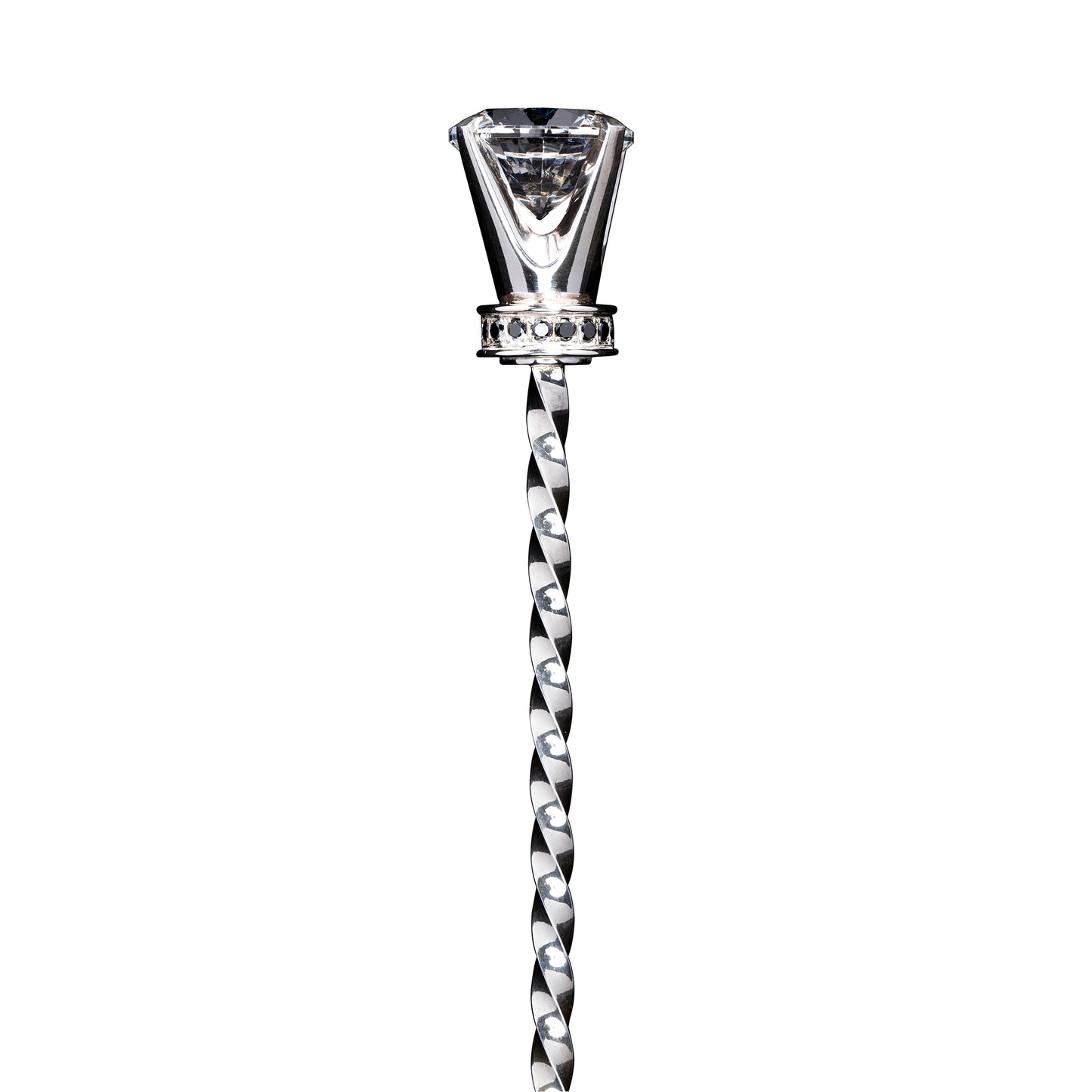 Black Diamond Barspoon Solid Silver / 43Cm