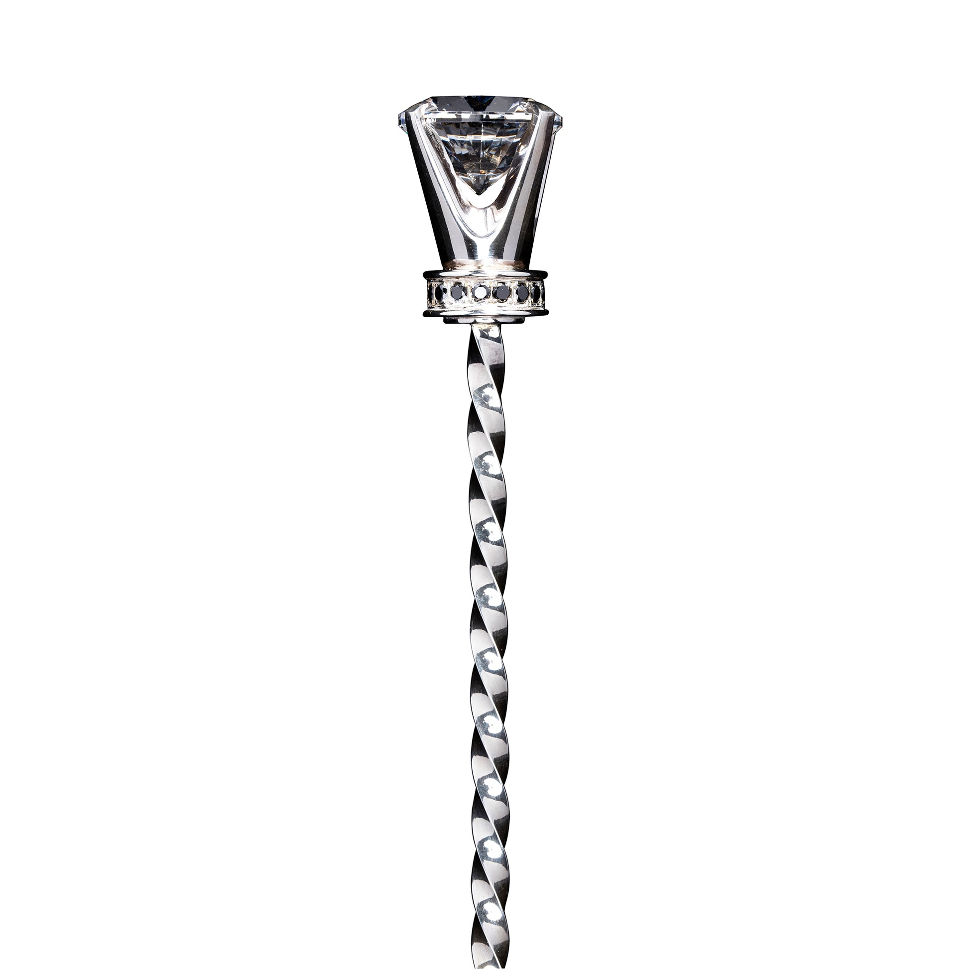 Black Diamond Barspoon Solid Silver / 43Cm