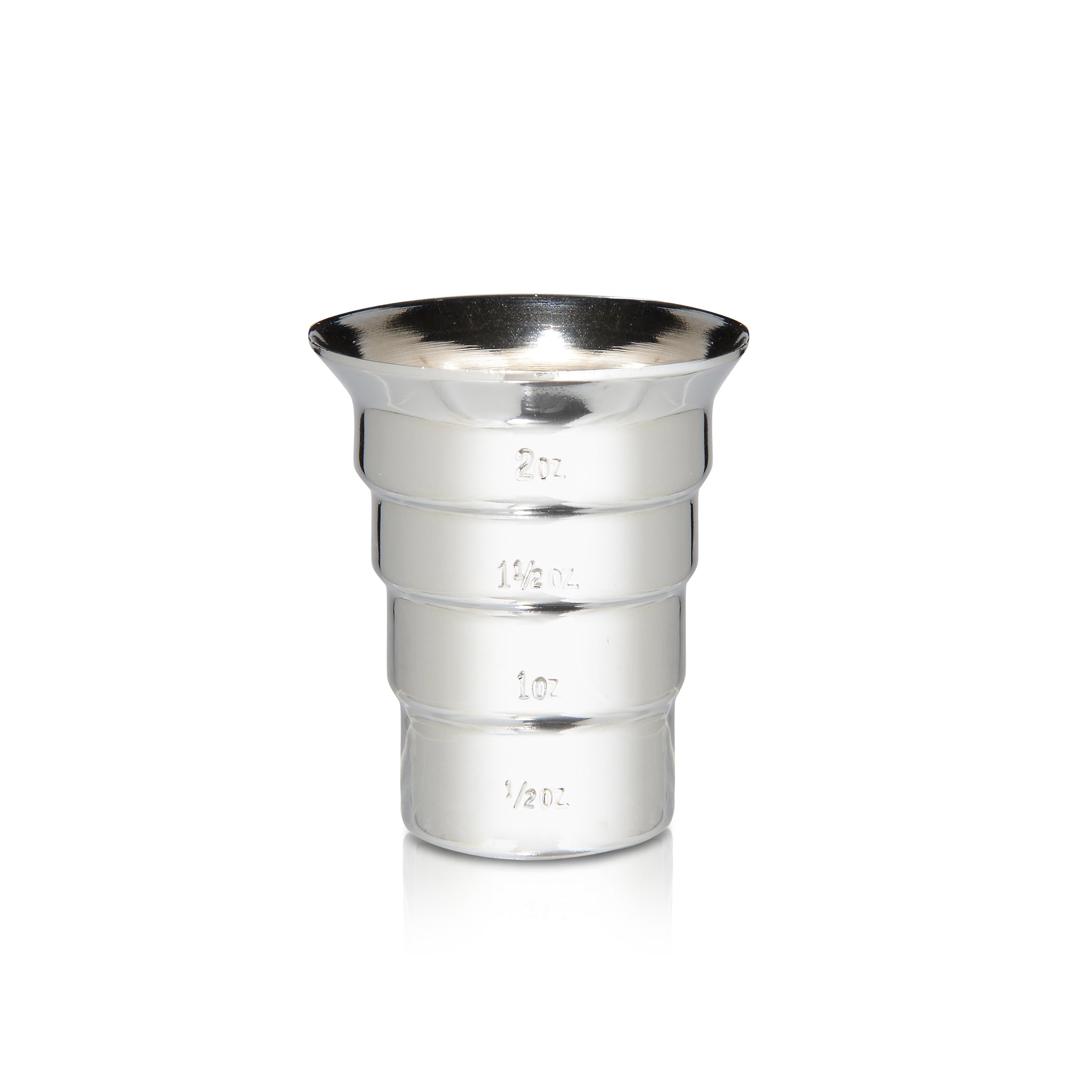 SoftWorks Stainless Steel Angled Jigger 2 oz 4 Tbsp Measuring Cup