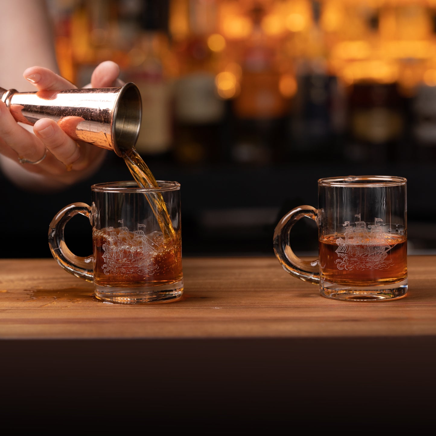 SAUNDERS TOT GLASS - 4oz / 4 PACK