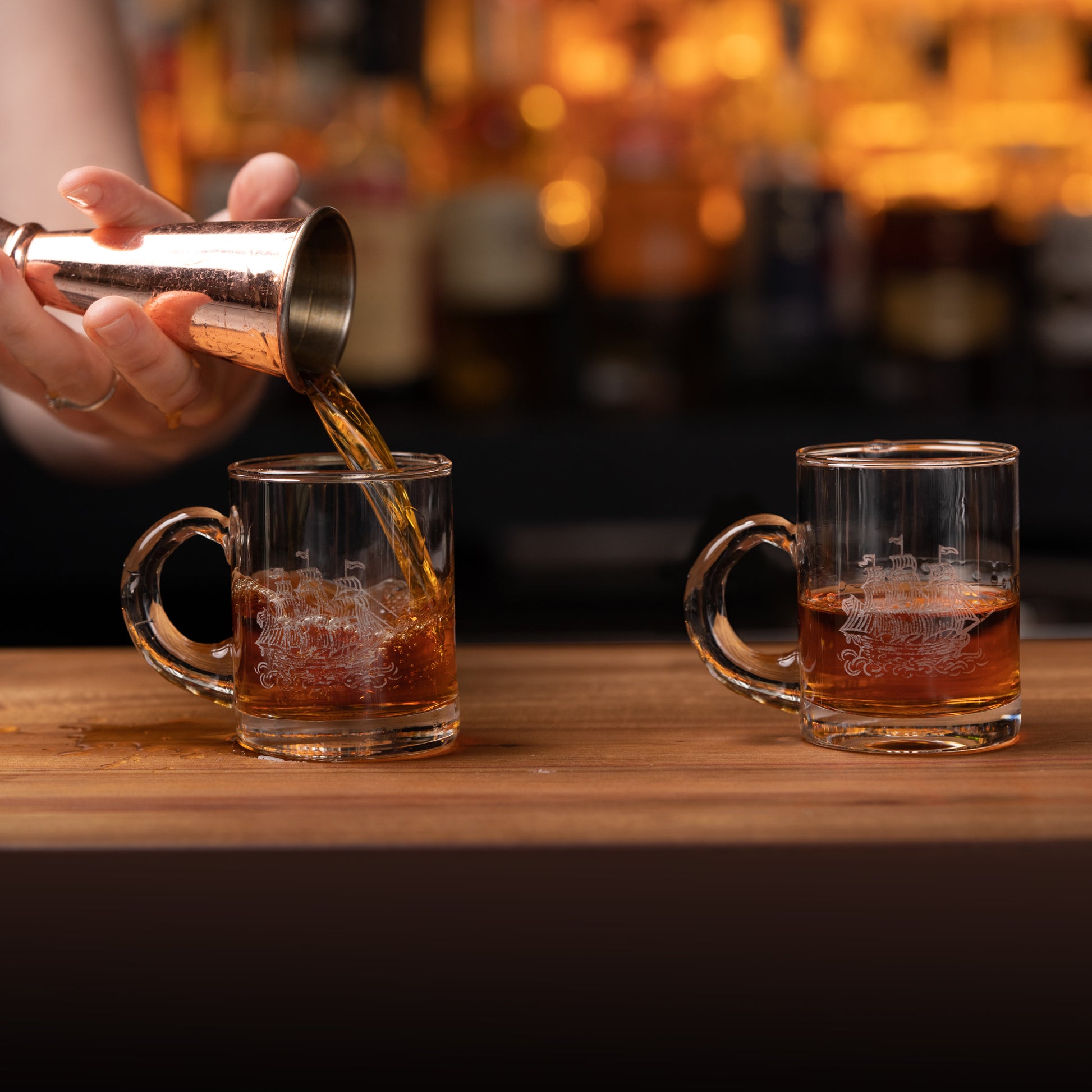 SAUNDERS TOT GLASS - 4oz / 4 PACK