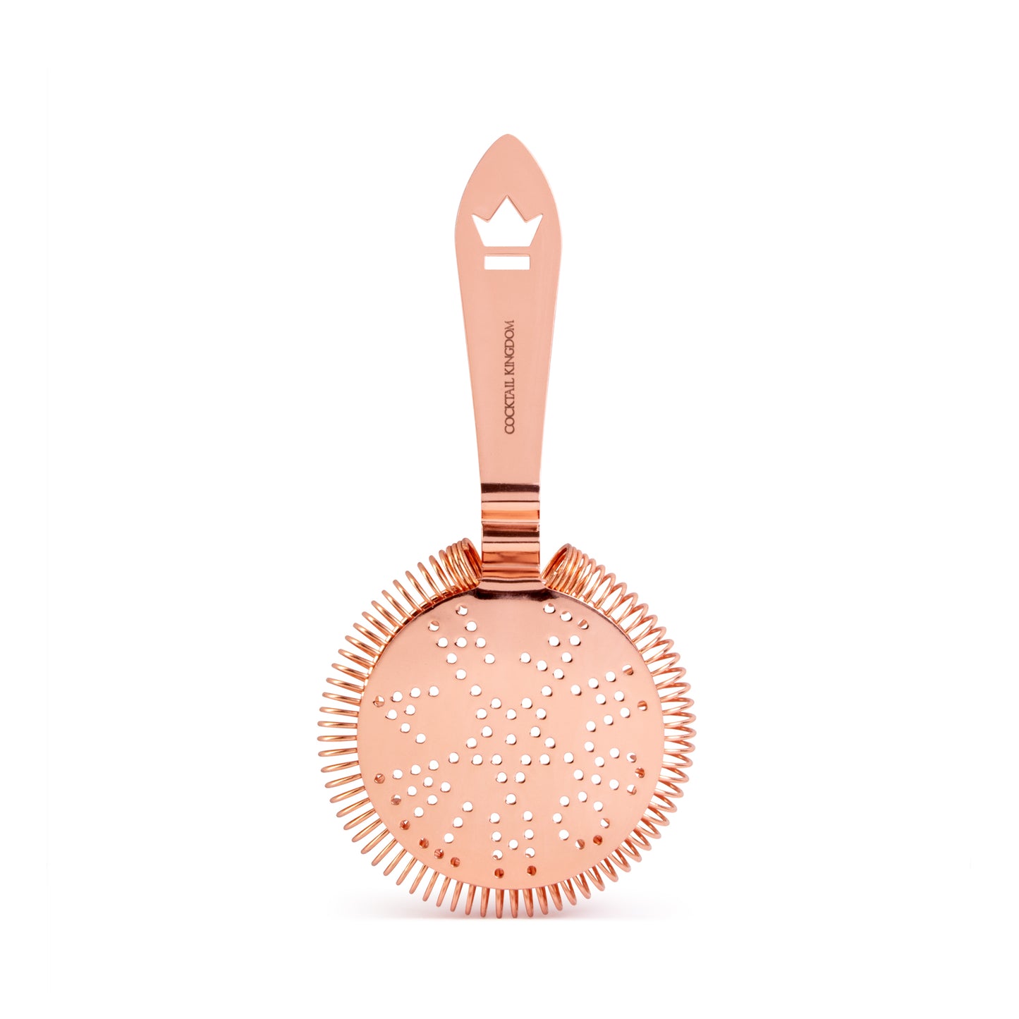 ANTIQUE-STYLE COCKTAIL STRAINER / COPPER-PLATED