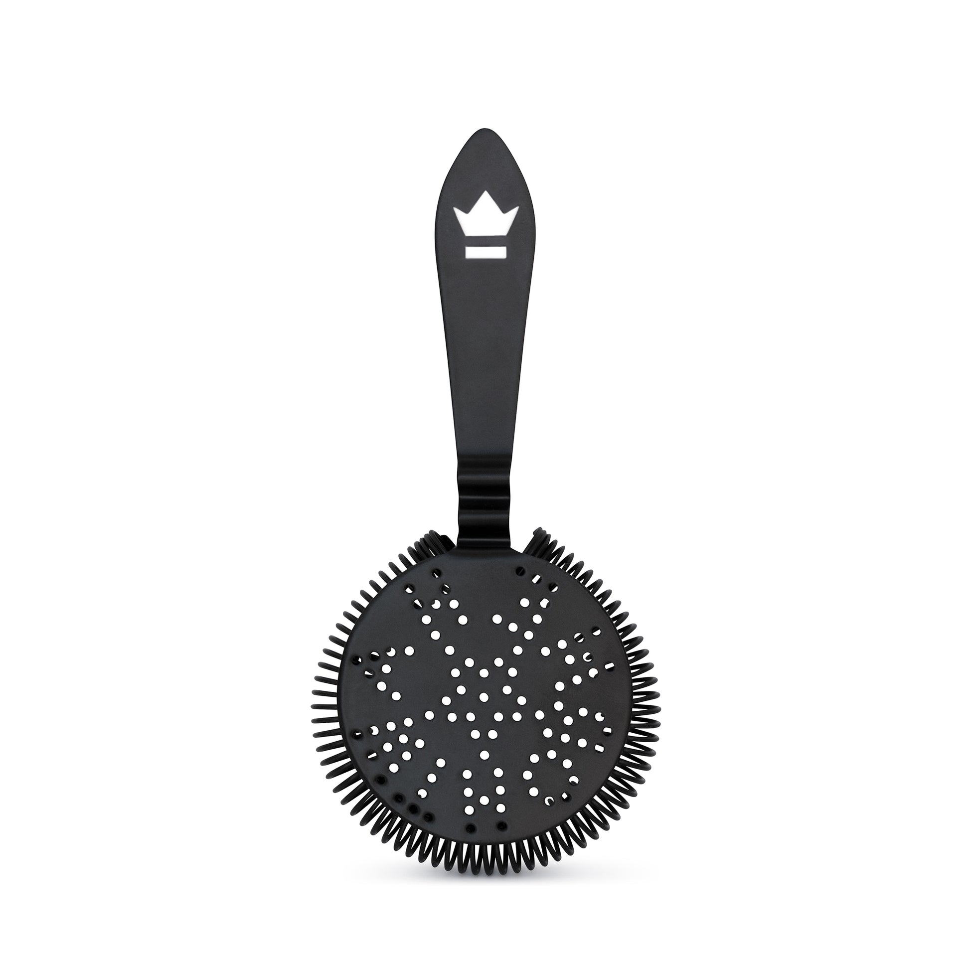 ANTIQUE-STYLE COCKTAIL STRAINER / MATTE BLACK