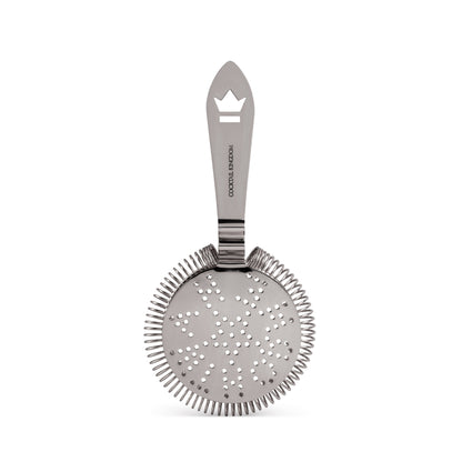 ANTIQUE-STYLE COCKTAIL STRAINER / STAINLESS STEEL