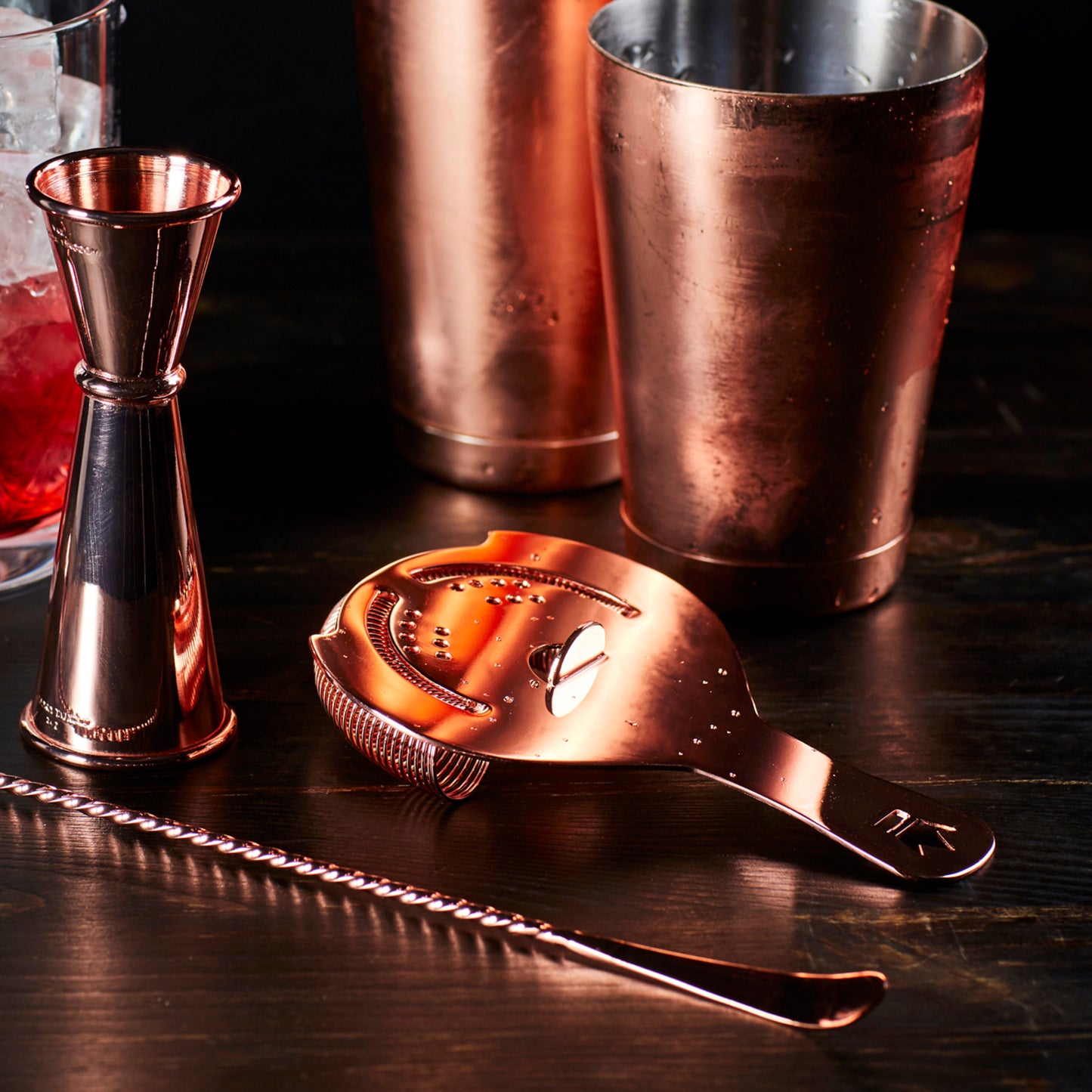KORIKO® COCKTAIL STRAINER / COPPER-PLATED