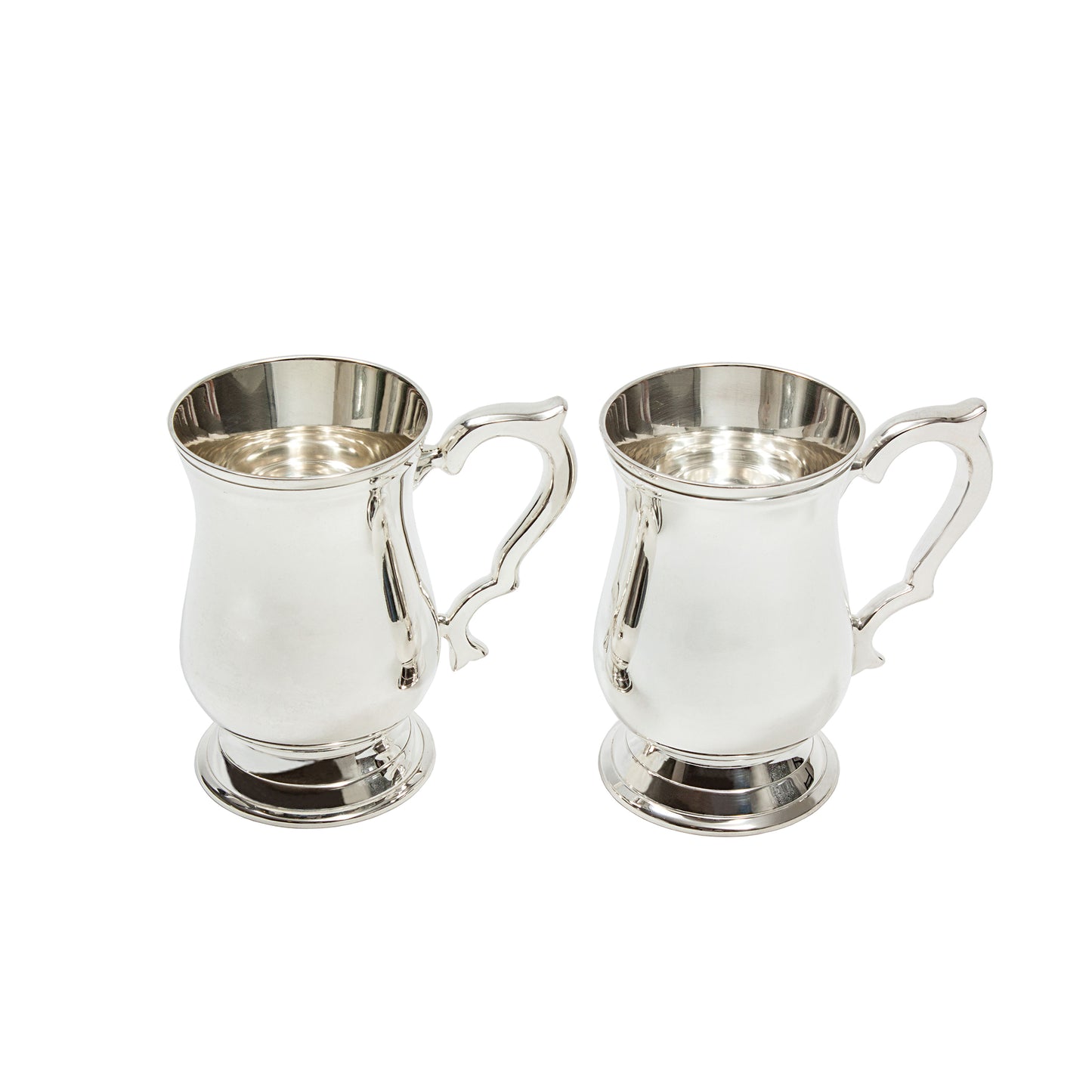 BLUE BLAZER MUGS – SILVER-PLATED / 575ml (19oz) / SET OF 2