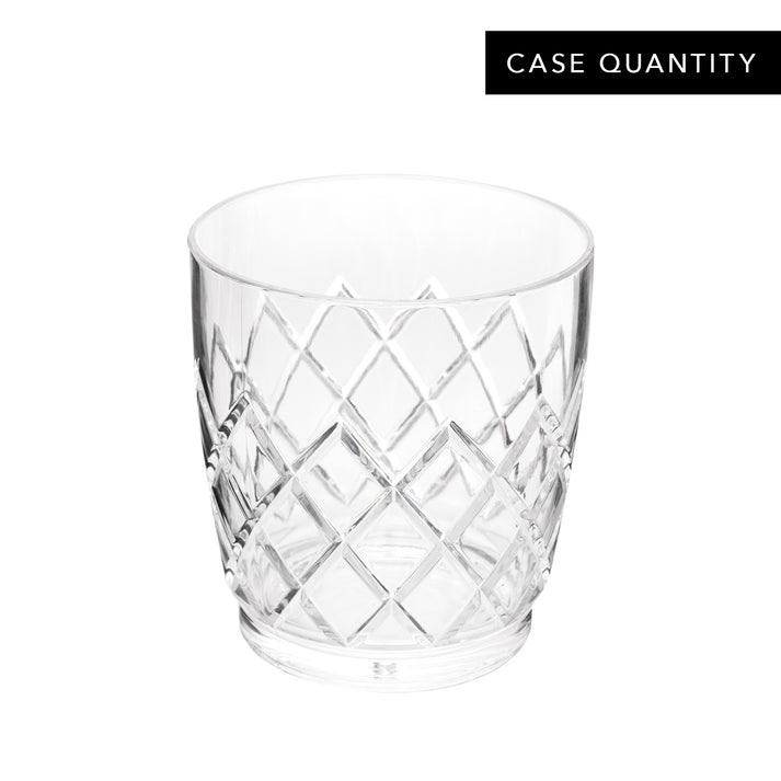 YARAI® ACRYLIC STACKABLE DOUBLE ROCKS GLASS 10oz (295ml) / ACRYLIC